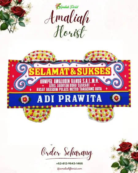 Papan Bunga Ucapan Selamat Banteng